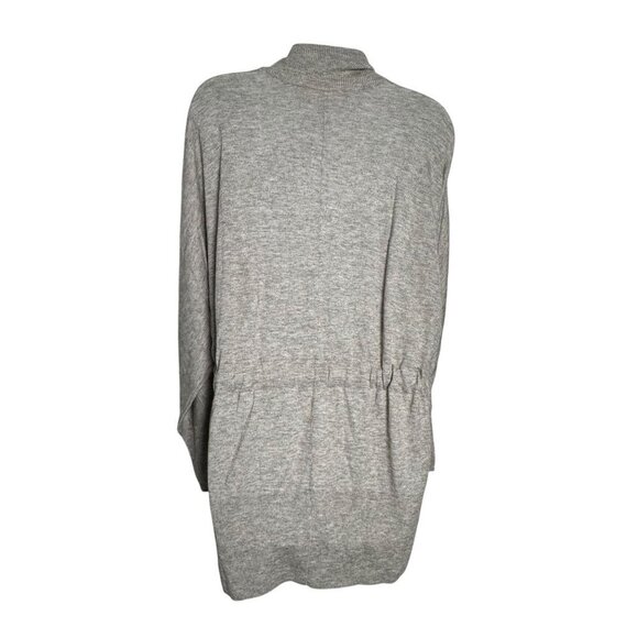 Rebecca Taylor drawstring cardigan Gray womens size Medium Super soft - Picture 4 of 8